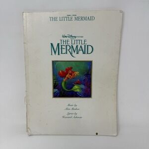 Vintage The Little Mermaid Piano & Vocal Song Paperback Book Sheet Music 1989 🎼